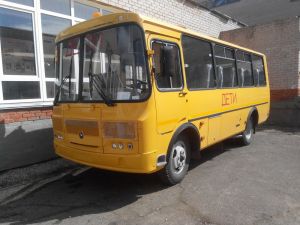 В Мирном  появился новый школьный автобус