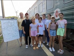 Уйские школьники посетили «Поезд Победы»