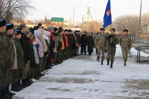 В  Ларинской  школе прошел районный  сбор юных казачат
