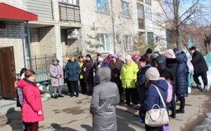 В УКЦСОН прошло обучение по пожарной безопасности