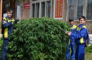 В Уйском продолжает работу трудовой отряд