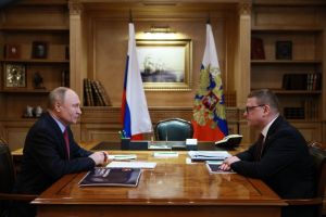 Президент РФ Владимир Путин встретился с губернатором Челябинской области Алексеем Текслером