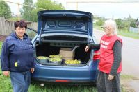 В Уйском серебряные волонтеры подарили фрукты воспитанникам  реабилитационного центра