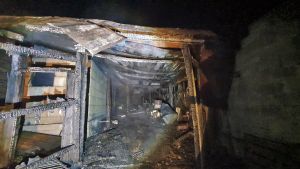 В Магадеево, 8 марта, около полуночи загорелся жилой дом