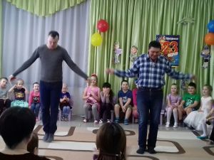 В детсаду № 5 Уйского соревновались папы