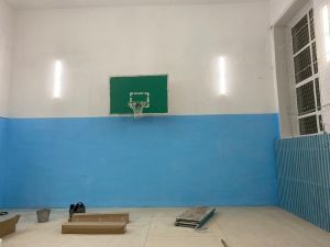 В Петропавловской школе заканчивается ремонт спортивного зала