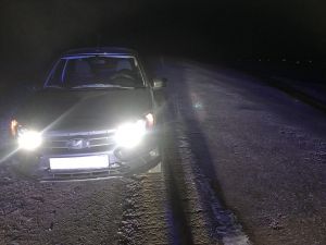 Во время снегопада житель Уйского района попал в ДТП