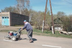 В Вандышевке обновили дорожную разметку
