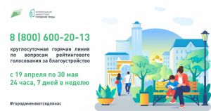 В России запускается горячая линия по вопросам первого электронного голосования за объекты благоустройства