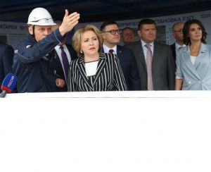 Председатель Совета Федерации Валентина Матвиенко участвовала в запуске нового объекта на ММК