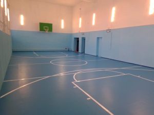 В Петропавловской школе завершили ремонт спортзала
