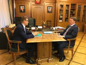 Алексей Текслер встретился с вице-премьером  Алексеем Гордеевым